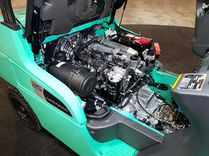Mitsubishi motor - diesel en LPG heftruck - Wybo Lifting