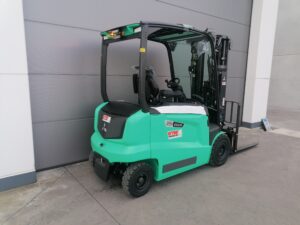 Nieuwe 2.5Ton compacte elektrische heftruck Mitsubishi - Wybo Lifting