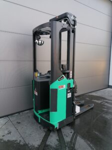 SBR instaande stapelaar Mitsubishi - 1600kg - hefhoogte 6300 mm , compacte stapelaar , compacte reachtruck - Wybo Lifting