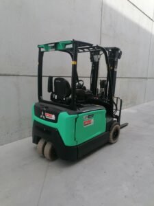 compacte jonge tweedehands elektrische 2Ton heftruck Mitsubishi - Wybo Lifting Waregem