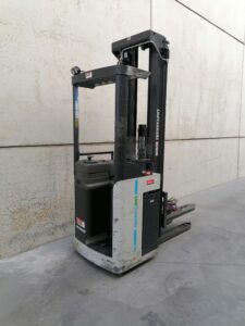 Mitsubishi compacte 2Ton instaande stapelaar met hoge hefmast en hoge hefhoogte - Wybo Lifting